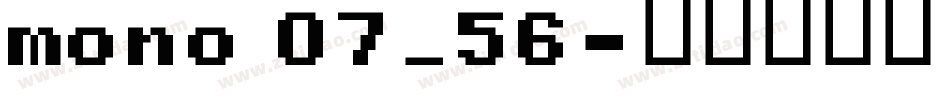 mono 07_56字体转换